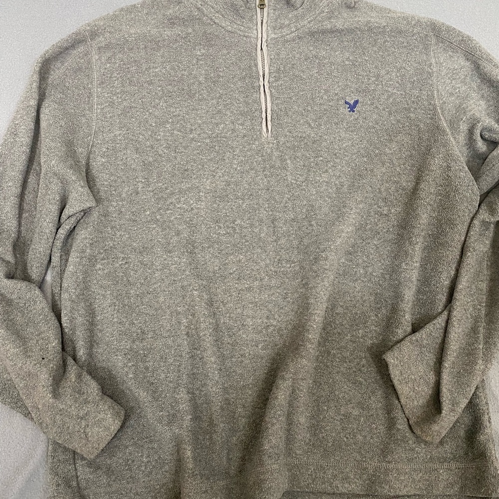 Gray Half-Zip Sweater